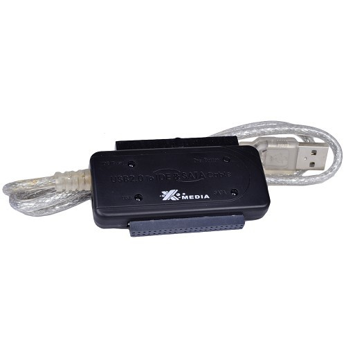 Miniatura 2 de Cable Adaptador USB2.0 A IDE 2.5 & 3.5 pulgadas y SATA XMEDIA XM-UB2235s Plug and Play
